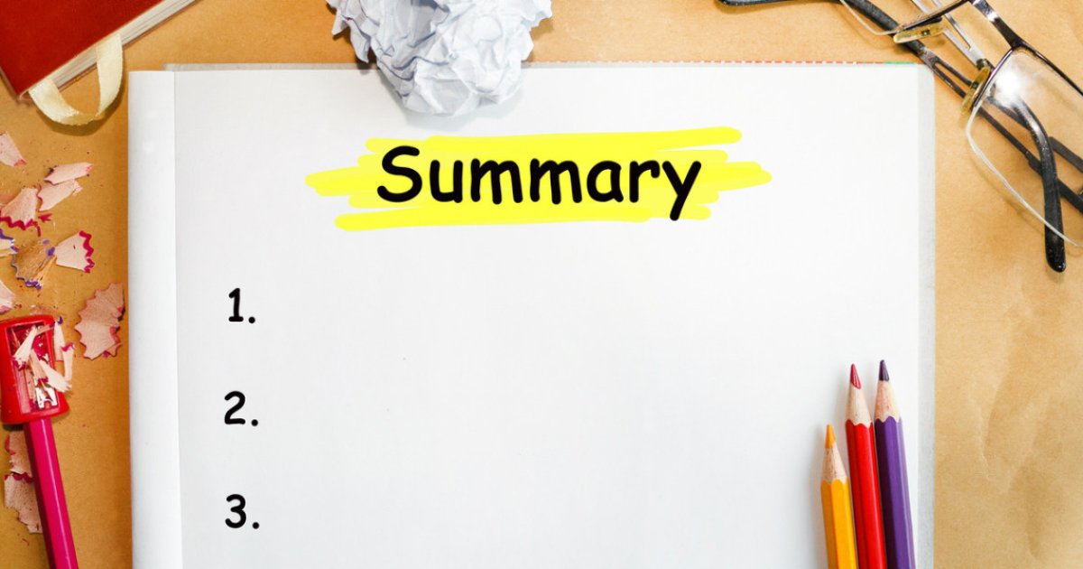 How to write a summary of an Essay