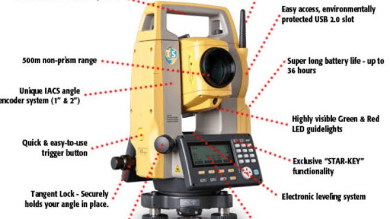 ټوټل سټیشن پواسطه دمساخت پیدا کول