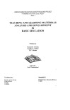Teaching and Learning Materials Analysis and Development in Basic Education cover image