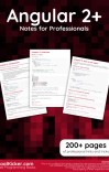 Angular 2+ Notes for Professionals book cover image